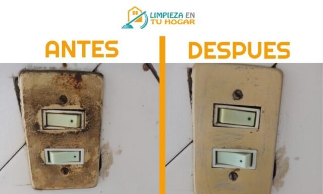 Antes y despues enchufe