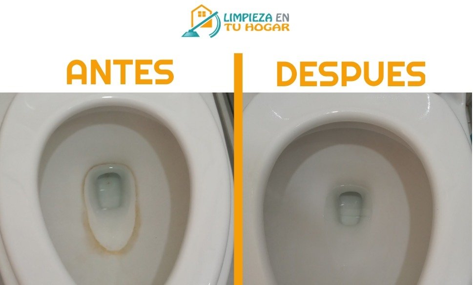 Antes y despues retrete