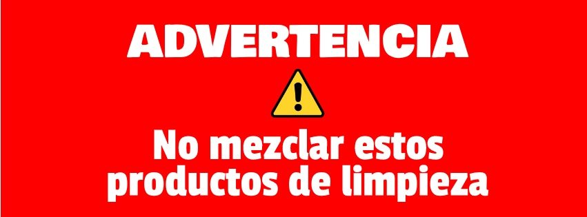 no mezclar productos de limpieza