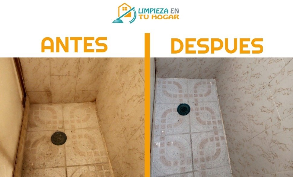 Antes y despues azulejo