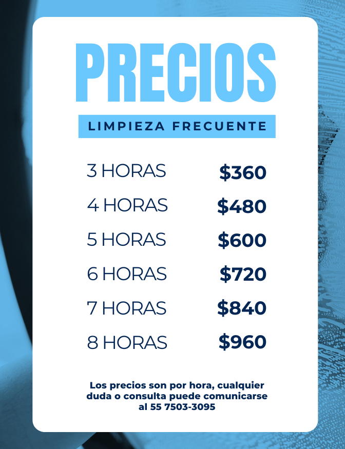 Precios servicio de limpieza frecuente cdmx Limpieza profesional CDMX