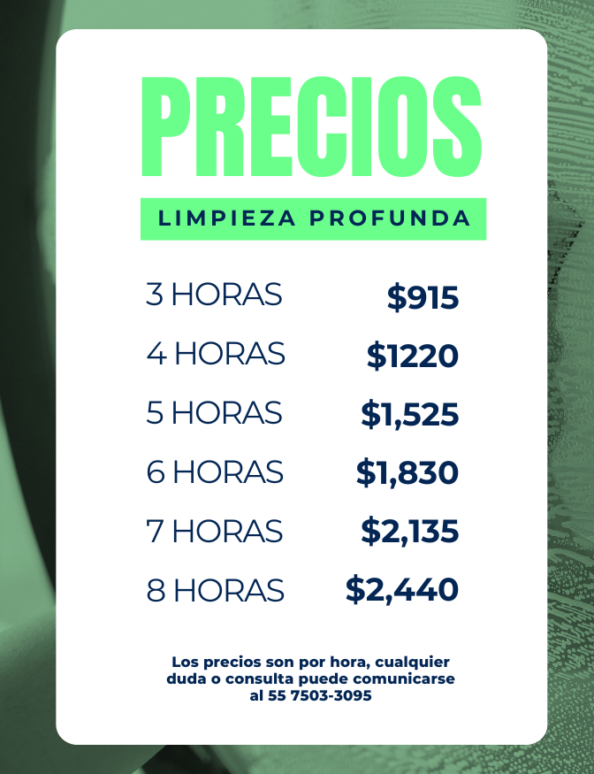 Precios servicio de limpieza profunda cdmx Limpieza departamento en condesa CDMX