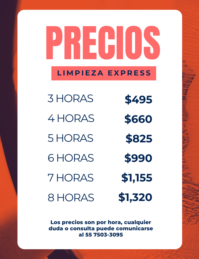 Precios servicio limpieza Express CDMX Limpieza de casas y departamentos en CDMX