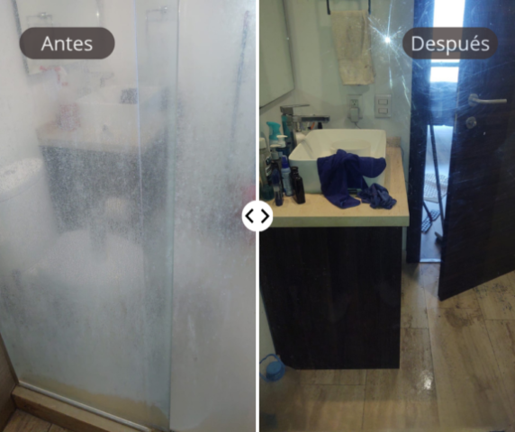 Limpieza puerta baño CDMX